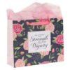 img_0213 Strength and Dignity Pink Rose Large Landscape Gift Bag with Card Set - Proverbs 31:25