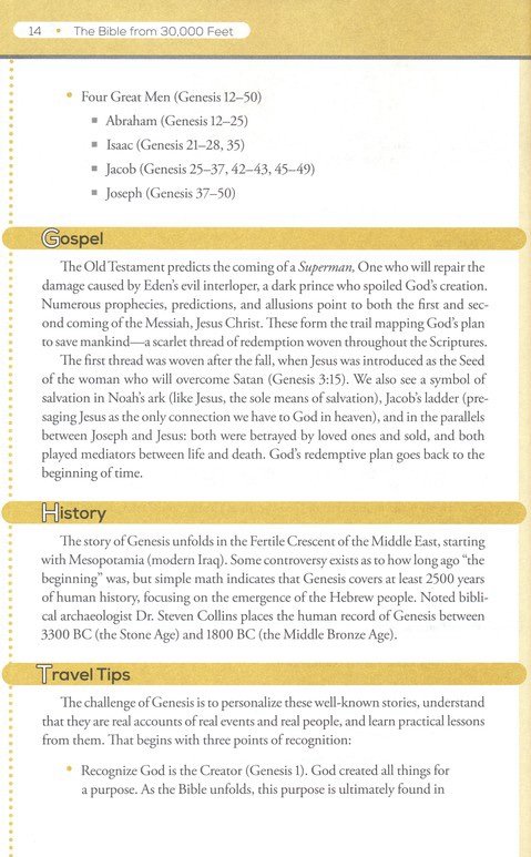 The Bible from 30,000 Feet