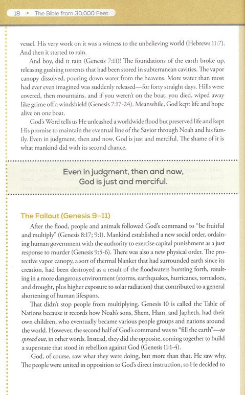 The Bible from 30,000 Feet