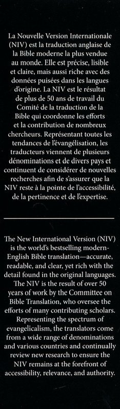 Semeur, NIV, French/English Bilingual Bible, Hardcover