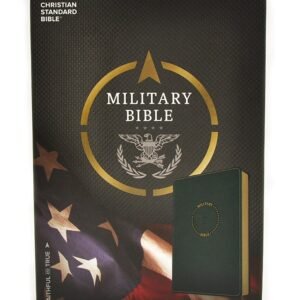 CSB Military Bible, Green LeatherTouch for Soldiers