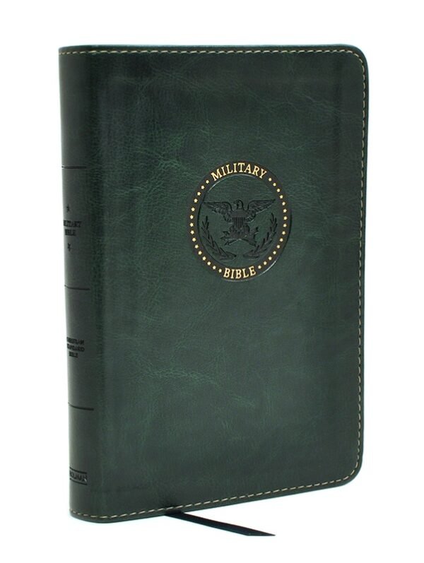 img_0453 CSB Military Bible, Green LeatherTouch for Soldiers