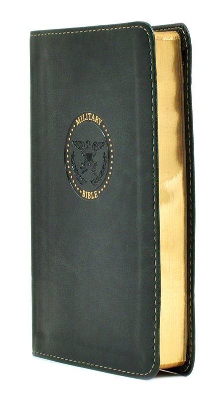 img_0454 CSB Military Bible, Green LeatherTouch for Soldiers