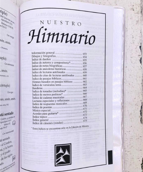 Himnario Celebremos su Gloria Tamaño Manual, Rustico, Letra