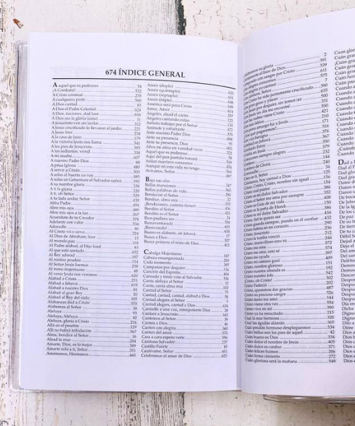 Himnario Celebremos su Gloria Tamaño Manual, Rustico, Letra