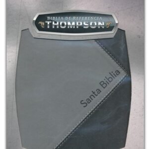Biblia de referencia Thompson con Indice, Italian Duo-Tone, Negro y Gris con Índice