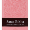 Biblia Letra Supergigante 19 puntos Rosada con Zipper
