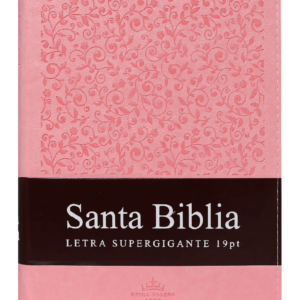 Biblia Letra Supergigante 19 puntos Rosada con Zipper
