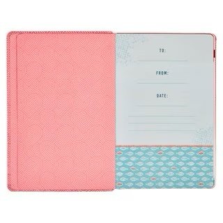 Blossom Pink Heart Faux Leather KJV Kid's Bible