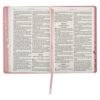 Blossom Pink Heart Faux Leather KJV Kid's Bible