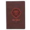 Lion Brown Faux Leather Kid's KJV Bible