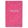 Pearlized Cherry Pink Faux Leather KJV Gift Edition Bible
