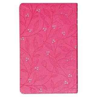Pearlized Cherry Pink Faux Leather KJV Gift Edition Bible