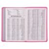 Pearlized Cherry Pink Faux Leather KJV Gift Edition Bible