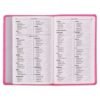 Pearlized Cherry Pink Faux Leather KJV Gift Edition Bible