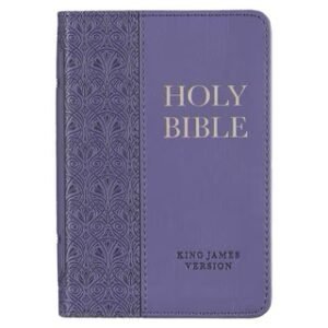Purple Faux Leather KJV Mini Pocket Bible