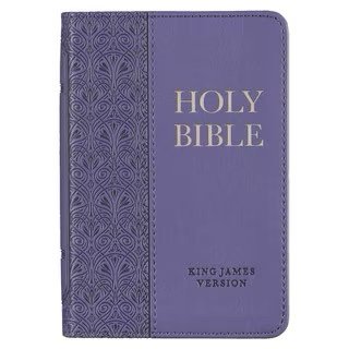 Purple Faux Leather KJV Mini Pocket Bible