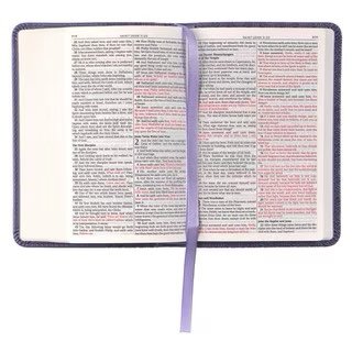 Purple Faux Leather KJV Mini Pocket Bible