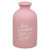 Love is Patient Pink Ceramic Table Vase - 1 Corinthians 13:4