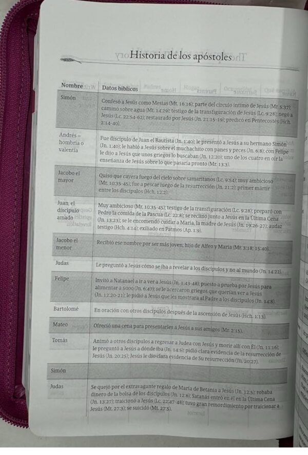 Biblia Bilingue RVR1960 Rosa con Zipper y Índice/ Pink Bilingual Bible KJV with Zipper and Index