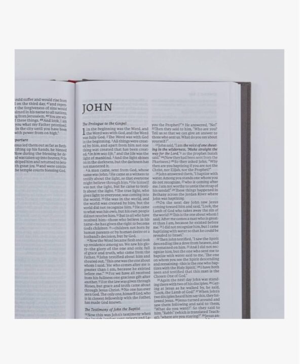 NET Bible, Thinline, Cloth over Board, Gray Hardcover