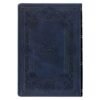 Midnight Blue Art Nouveau Framed Faux Leather Giant Print Full-size KJV Bible with Thumb Index