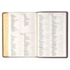 Antiqued Dark Brown Faux Leather Giant Print Full-size KJV Bible with Thumb Index
