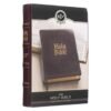 Antiqued Dark Brown Faux Leather Giant Print Full-size KJV Bible with Thumb Index