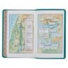 Teal Faux Leather Giant Print Standard-size KJV Bible with Thumb Index