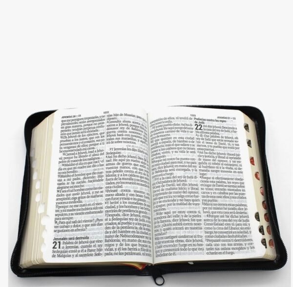 Biblia Compacta Letra Grande Negra 11 Puntos (Zipper)