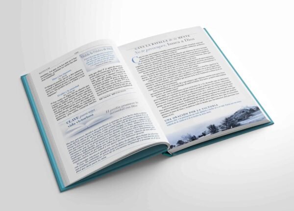 Biblia El Campo de Batalla de la Mente (Piel Azul)