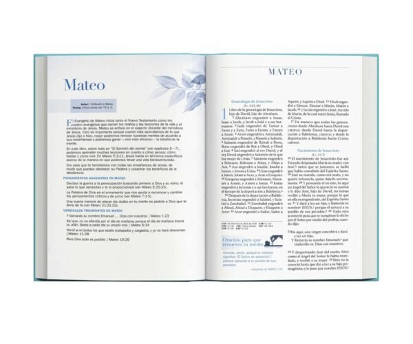 Biblia El Campo de Batalla de la Mente (Piel Azul)