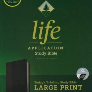 NLT Life Application Large Print Study Bible Black with Index