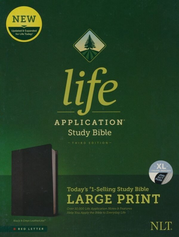 img_3032 NLT Life Application Large Print Study Bible Black with Index