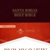 RVR 1960/KJV Biblia bilingue letra grande, borgona imitacion piel, con indice