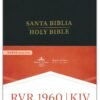 RVR 1960/KJV Biblia bilingue letra grande, negro imitacion piel