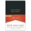 RVR 1960/KJV Biblia bilingue letra grande, negro imitacion piel