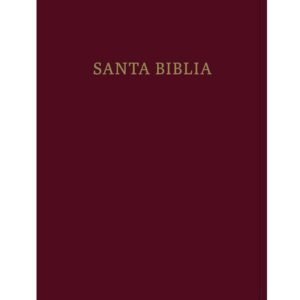 Biblia Letra Gigante. Piel fabricada, Borgoña con Indice