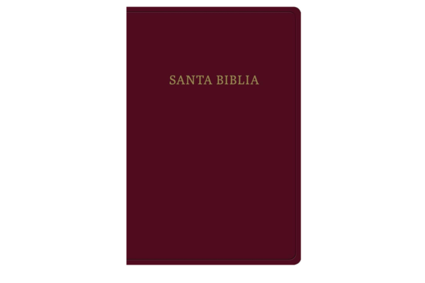 Biblia Letra Gigante. Piel fabricada, Borgoña con Indice