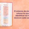 img_5203 Biblia de Estudio Arcoíris, Rosa Cuarzo, Símil piel con Índice