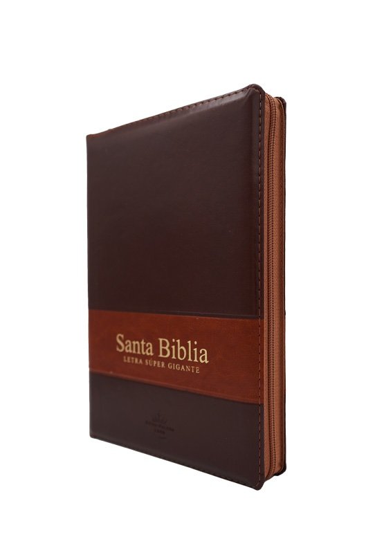 img_5972 Biblia Letra Supergigante 19 puntos Marrón Zipper Índice