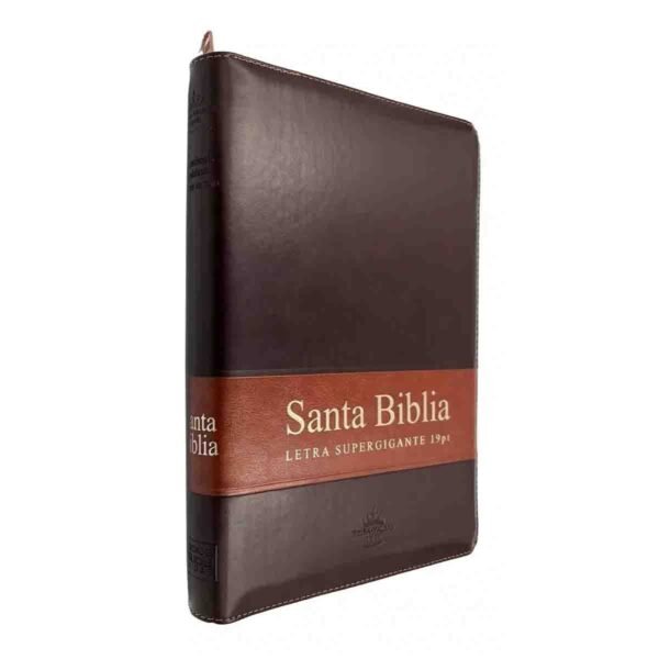 img_5973 Biblia Letra Supergigante 19 puntos Marrón Zipper Índice